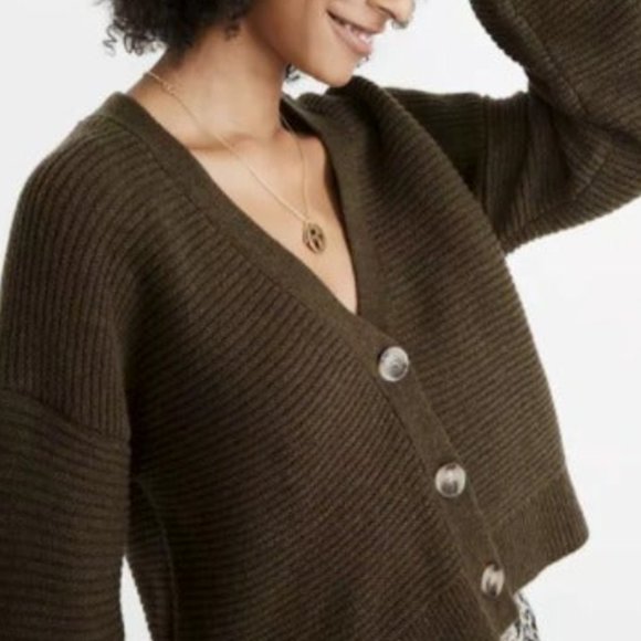 Madewell Sweaters - NEW Madewell Medium Shelley Cardigan Merino